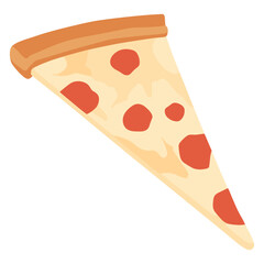 Pizza illustration style food vector