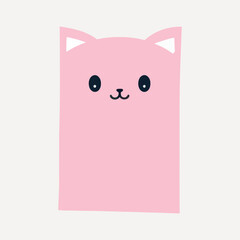 Fototapeta premium Cute paper notes illustration vector