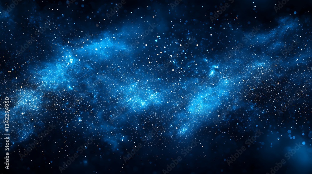 Wall mural a textured deep blue grainy abstract background, creating a dynamic and mysterious atmosphere for an