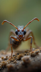Fototapeta premium close up of a wasp