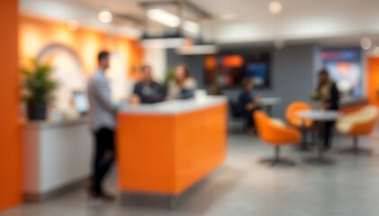 Obraz premium blurred interior a modern space featuring