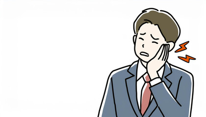 歯痛に苦しむ人