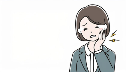 歯痛に苦しむ人
