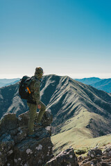 日本　徳島県の剣山　山頂