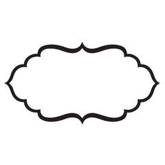 Elegant Swirly Frame Border Design Printable Template