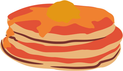 pancake breakfast Illustration