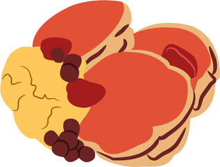 pancake breakfast Illustration