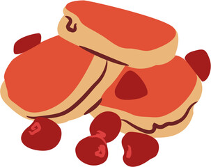 pancake breakfast Illustration