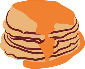 pancake breakfast Illustration