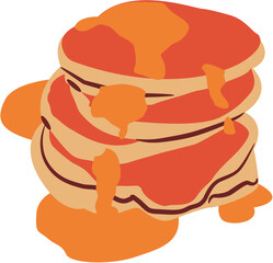 pancake breakfast Illustration