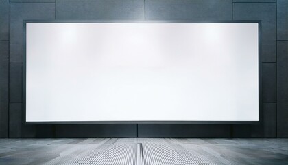 White blank screen billboard in the for new product or presentation with empty space .