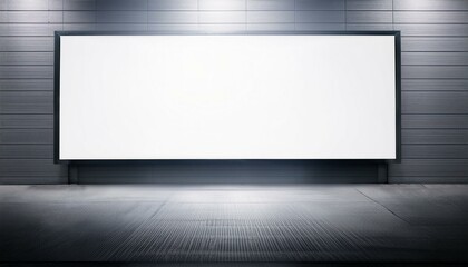 White blank screen billboard in the for new product or presentation with empty space .