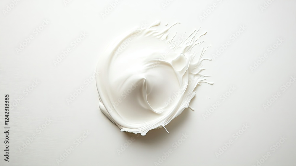 Poster a clean white background with a soft shadow and ample space for text in the center.
