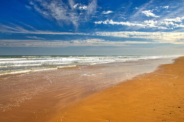 Boca Chica Beach, the southern most point of the State of Texas. Where the Rio Grande enters the Gulf of Mexico.