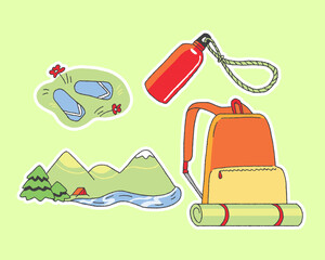 Hiking Spot Illustrations