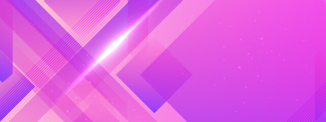 Vibrant pink gradient geometric background playful design style for presentations, web design, and modern art projects