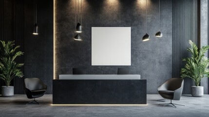A Photo Office Interior Background Design