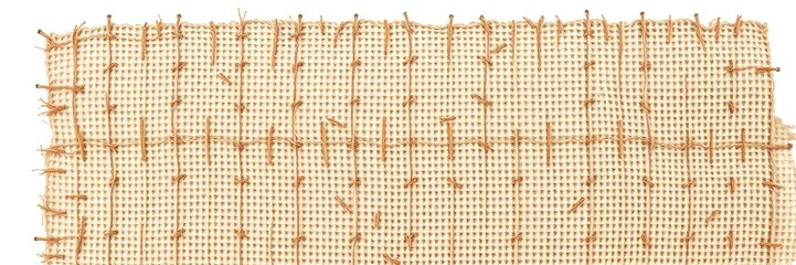 Burlap Canvas with Loose Threads