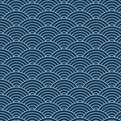 Seamless Wave Japanese Pattern