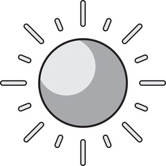 Grey Hollow Sun with Reflection