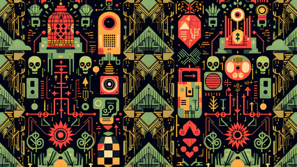 Geometric Patterns - Repeating shapes and lines for modern and abstract designs.