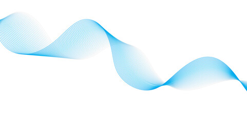 Colorful wavy brush lines background. Vector illustration.