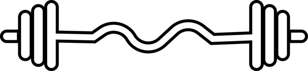 Fitness and exercise icon. Weight Loss gym vector flat and line isolated on transparent background. Muscular build, dumbbell, running cycling for healthy life style web and app.