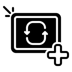 Generate icon, glyph icon style