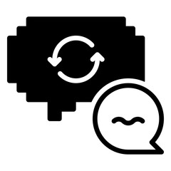 Prompt icon, glyph icon style