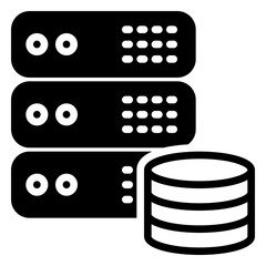 Server icon, glyph icon style