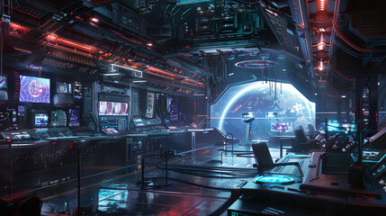 Capture the intricate details of a futuristic, sci-fi inspired scene in CG 3D rendering, blending elements from surrealism and cyberpunk