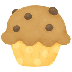 chocolate chip cupcake 