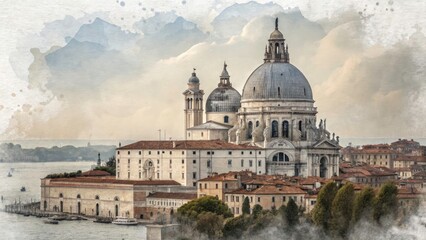 Fototapeta premium Grey Isolated Watercolor Texture Stain for Web Design, Labels, and Text Backgrounds - Ideal for Creative Projects, Digital Art, and Graphic Design Use