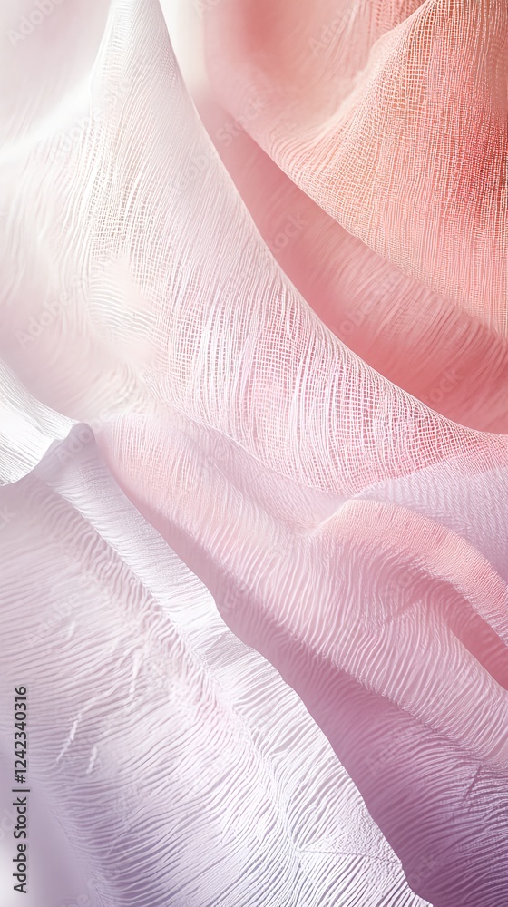 Wall mural elegant close up of textured patterns blended in soft tones
