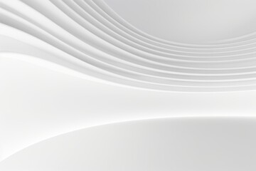 Obraz premium White Curved Canopy with Open Copy Space