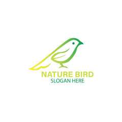 illustration of a nature bird logo design