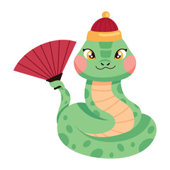 Chinese Fan Snake Icon