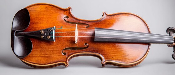 Fototapeta premium Antique Violin Musical Instrument Stringed Classical Closeup