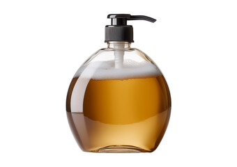 liquid soap in bottle isolated on a transparent or white background