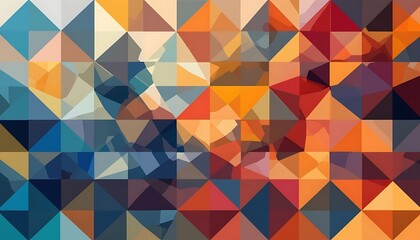 Abstract Geometric Triangle Pattern Design