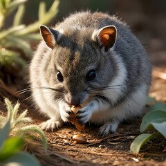 Woylie Feeding: A Delightful Moment in Its Natural Habitat