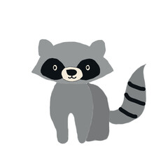 cute skunk illustration for forest theme