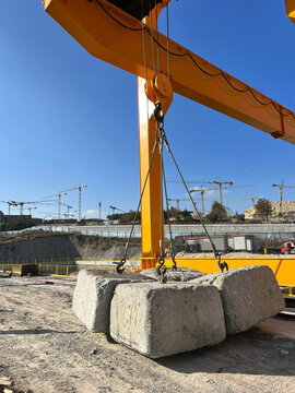 square concrete blocks