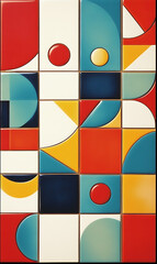 Carpet or tile patterns for interior decoration