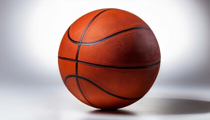 Obraz premium Basketball isolated on white. 