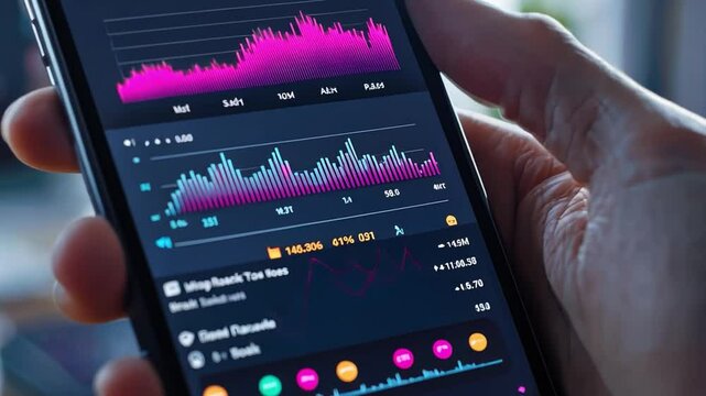 A mobile app interface displaying real-time social media analytics, showing how big data powers personalized advertising and engagement strategies. - Powered by Adobe