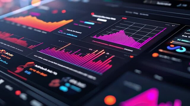 A mobile app interface displaying real-time social media analytics, showing how big data powers personalized advertising and engagement strategies.