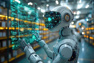 Fototapeta premium AI-Powered Inventory Demand Forecasting and Automated Replenishment