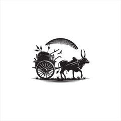 Fototapeta premium Black silhouette wheel vector