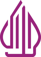 Purple Halal Indonesian Sign